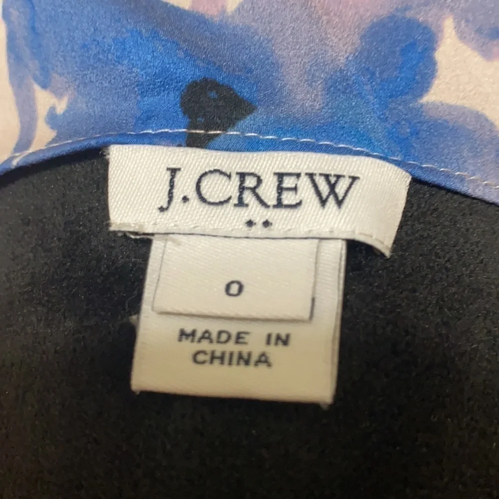 J. Crew blue v neck floral blouse!!